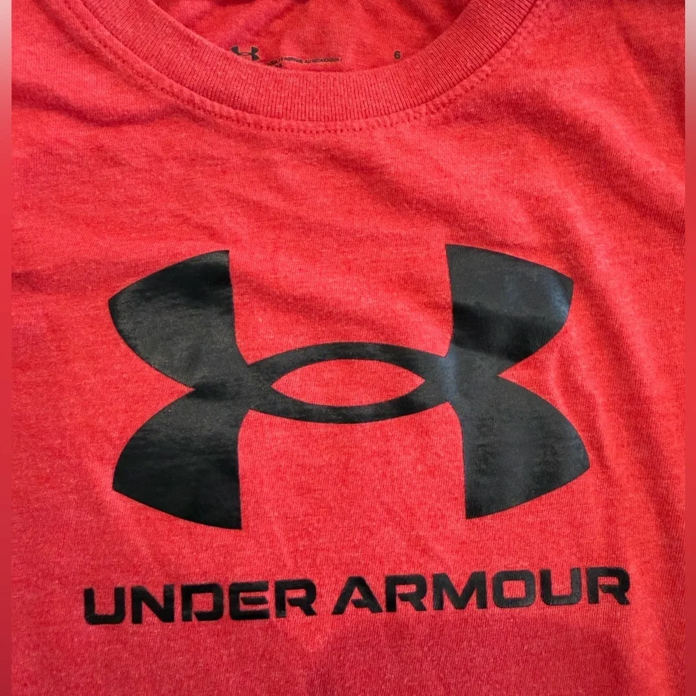 Under Armour Kids Red Graphic Tee (6)